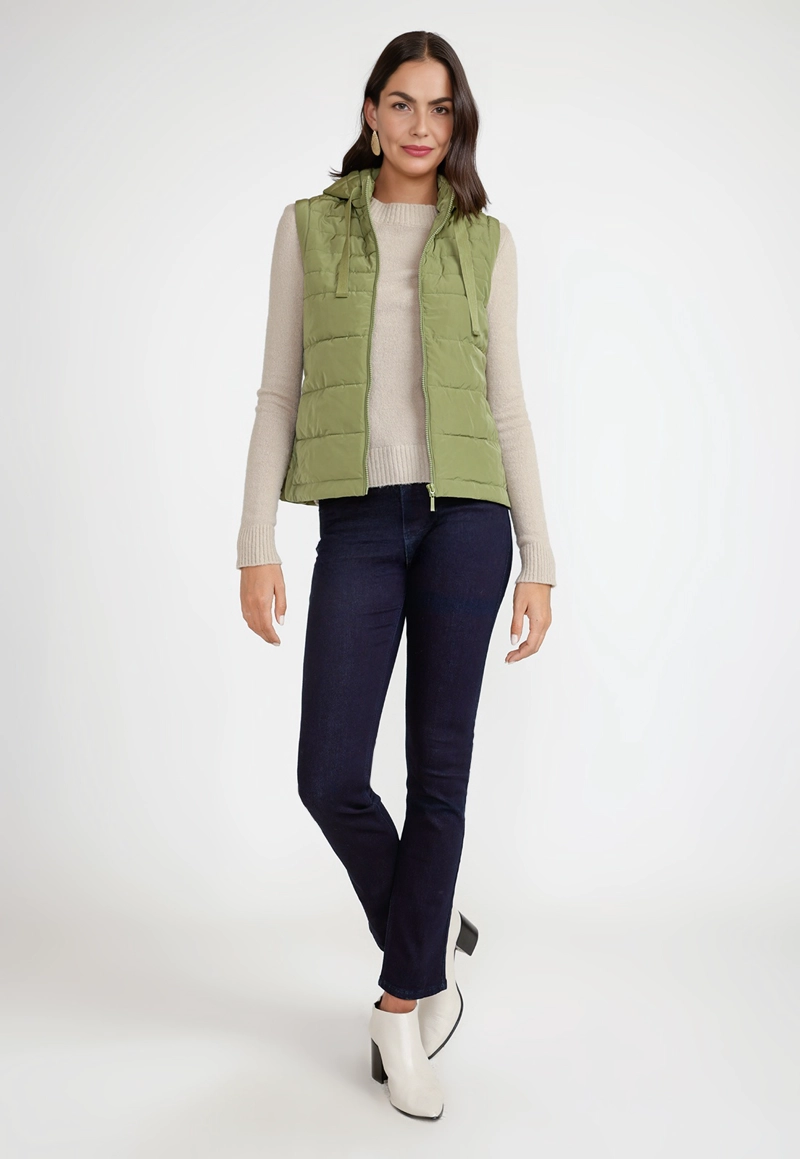 PARKA MUJER SIN MANGAS BIMBA VERDE - 4