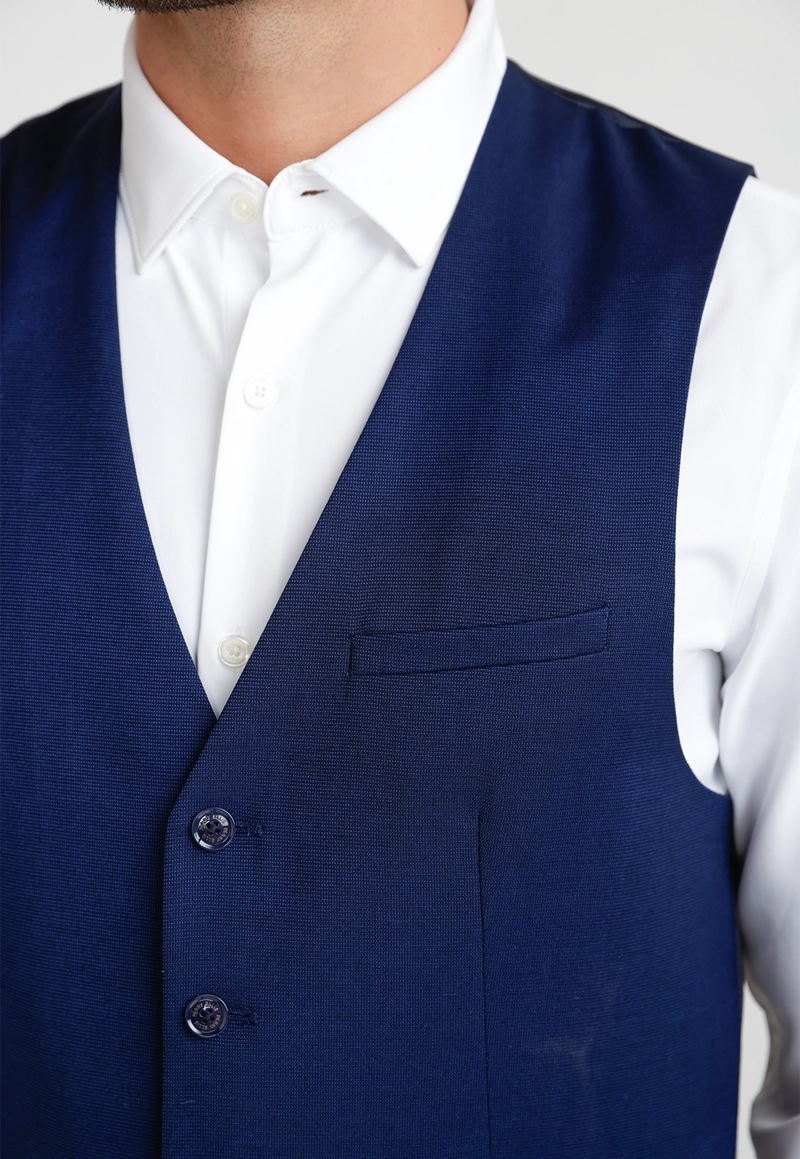 GILET FORMAL HOMBRE AZUL MEDIO THE WASHABLE VEST - 3