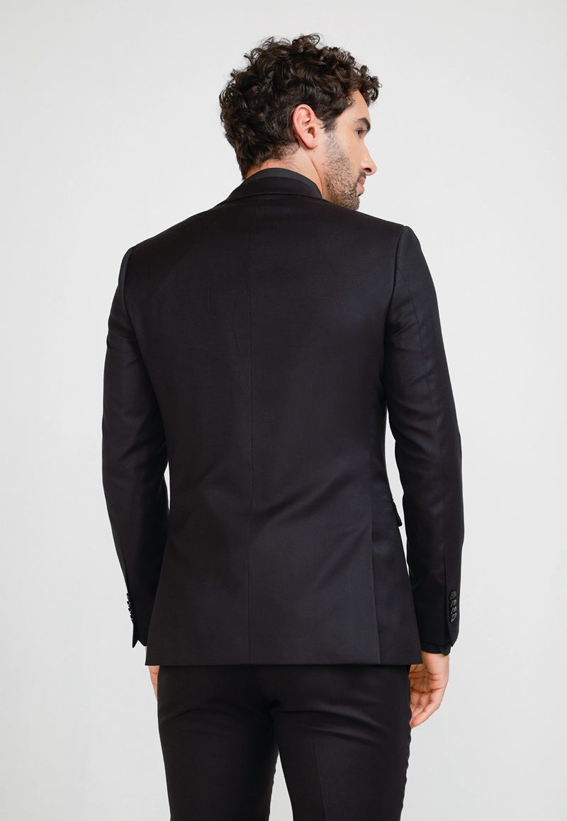 CHAQUETA FORMAL HOMBRE SUIT SEPARATE WASHABLE VERY SLIM NEGRO - 2