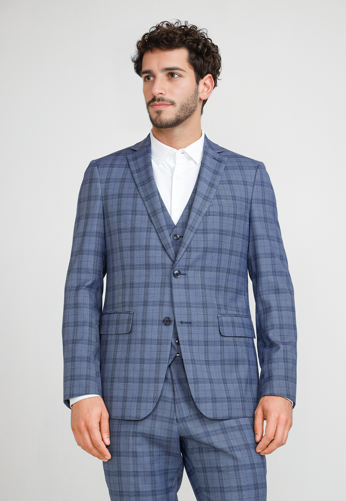CHAQUETA HOMBRE TRAJE SUIT SEPARATES WASHABLE AZUL PIEDRA - 1