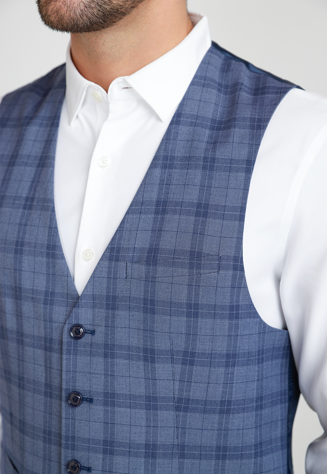 GILET FORMAL HOMBRE AZUL PIEDRA - 3