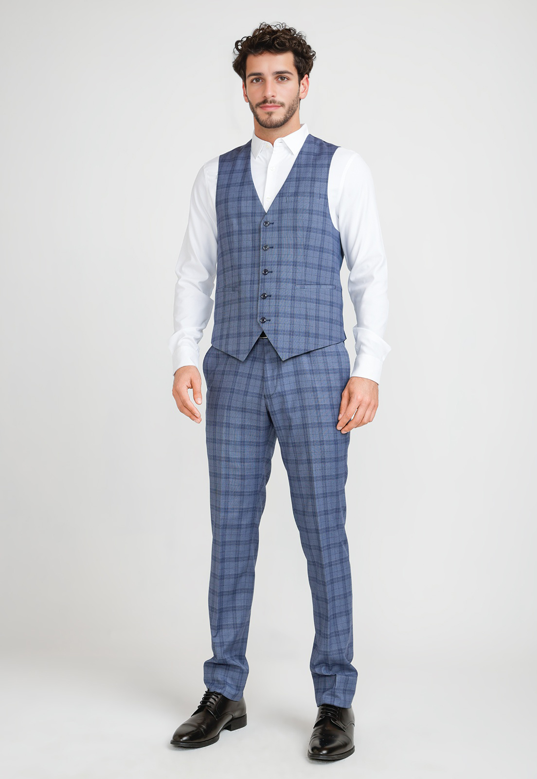 GILET FORMAL HOMBRE AZUL PIEDRA - 4