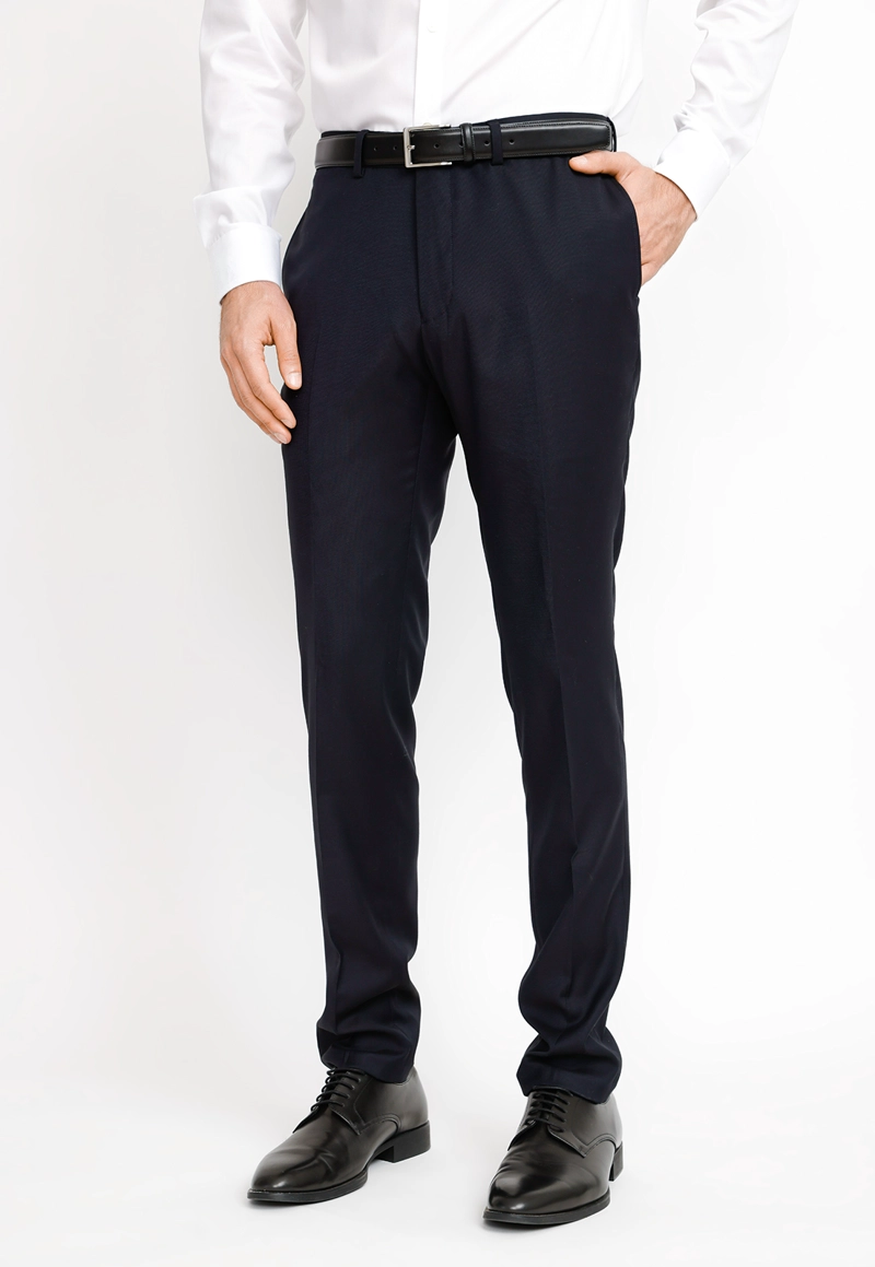 PANTALON FORMAL HOMBRE SUIT SEPARATE WASHABLE VERY SLIM NEGRO - 1