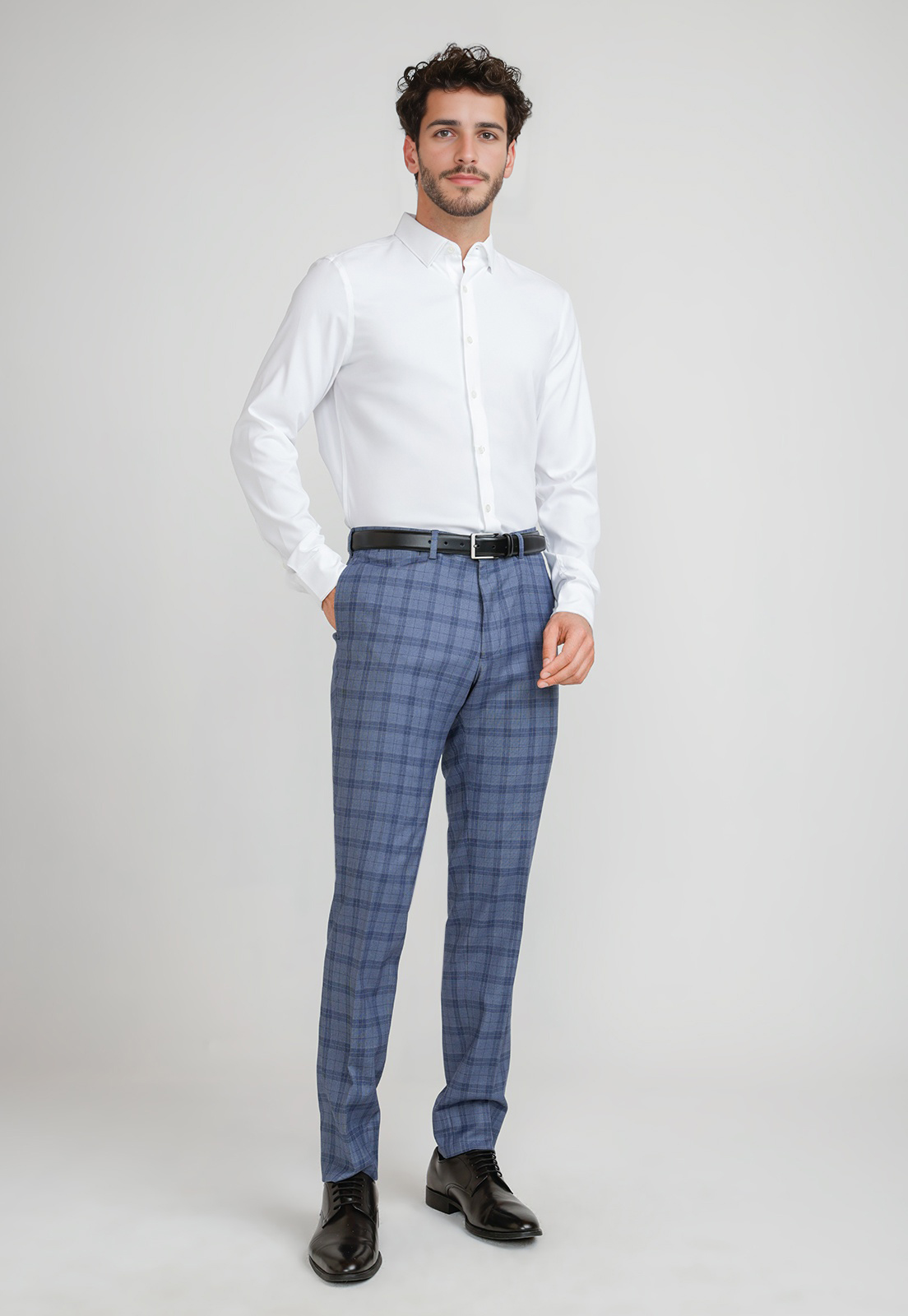 PANTALON FORMAL HOMBRE SUIT SEPARATE AZUL PIEDRA - 4