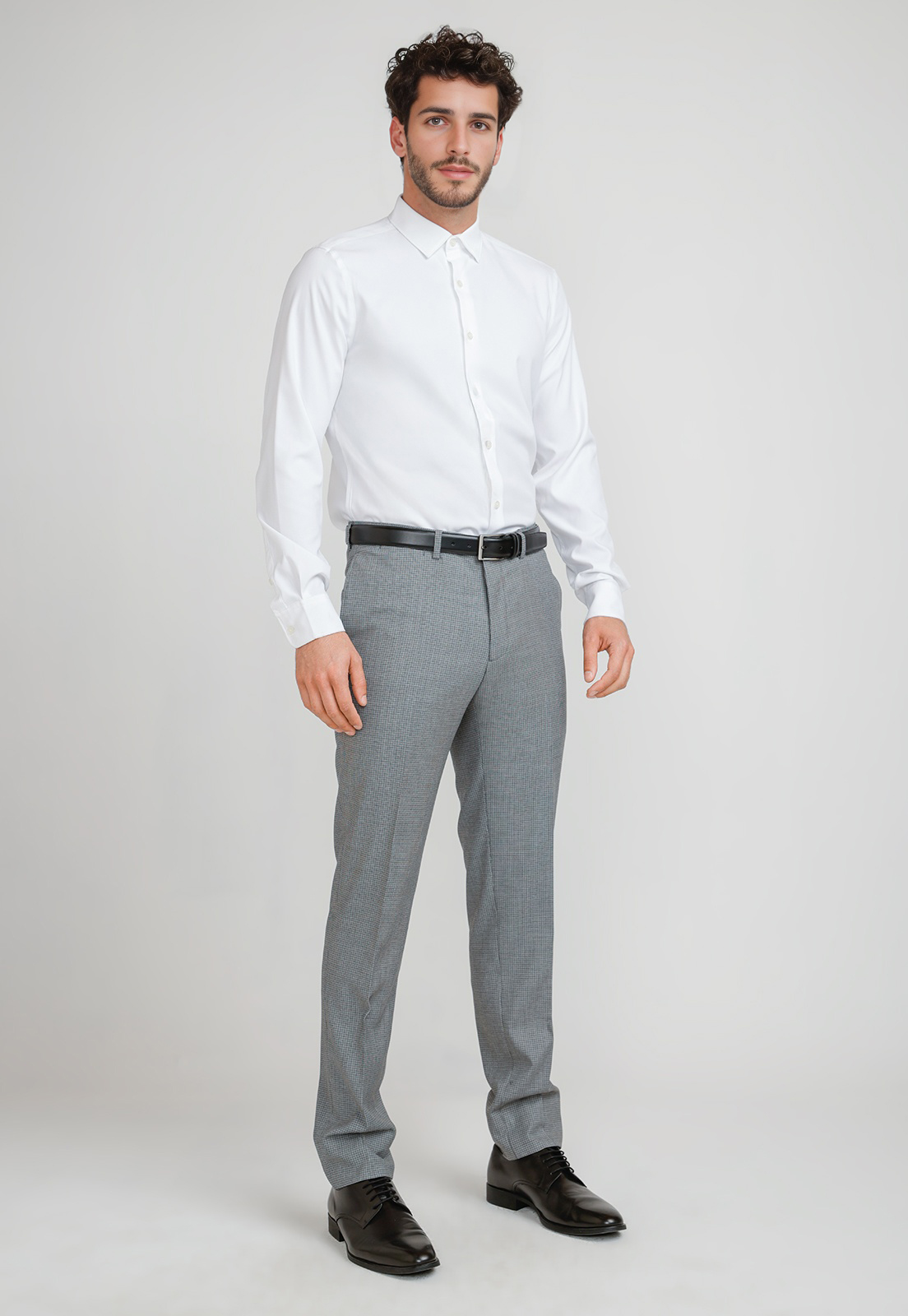PANTALON FORMAL HOMBRE SUIT SEPARATE SLIM GRIS - 4