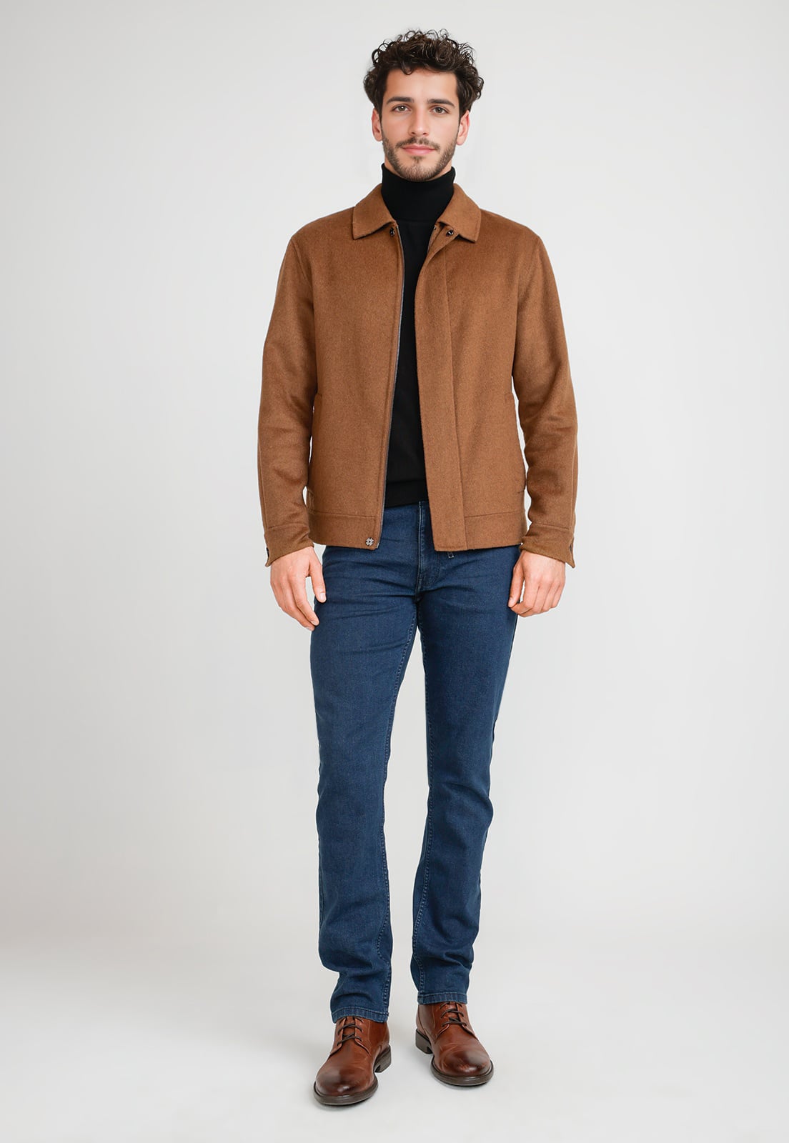 CHAQUETA HOMBRE LANA CAMEL - 4