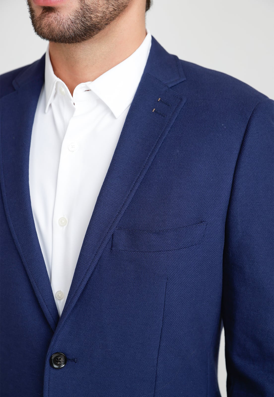 CHAQUETA HOMBRE STRETCH AZUL - 3