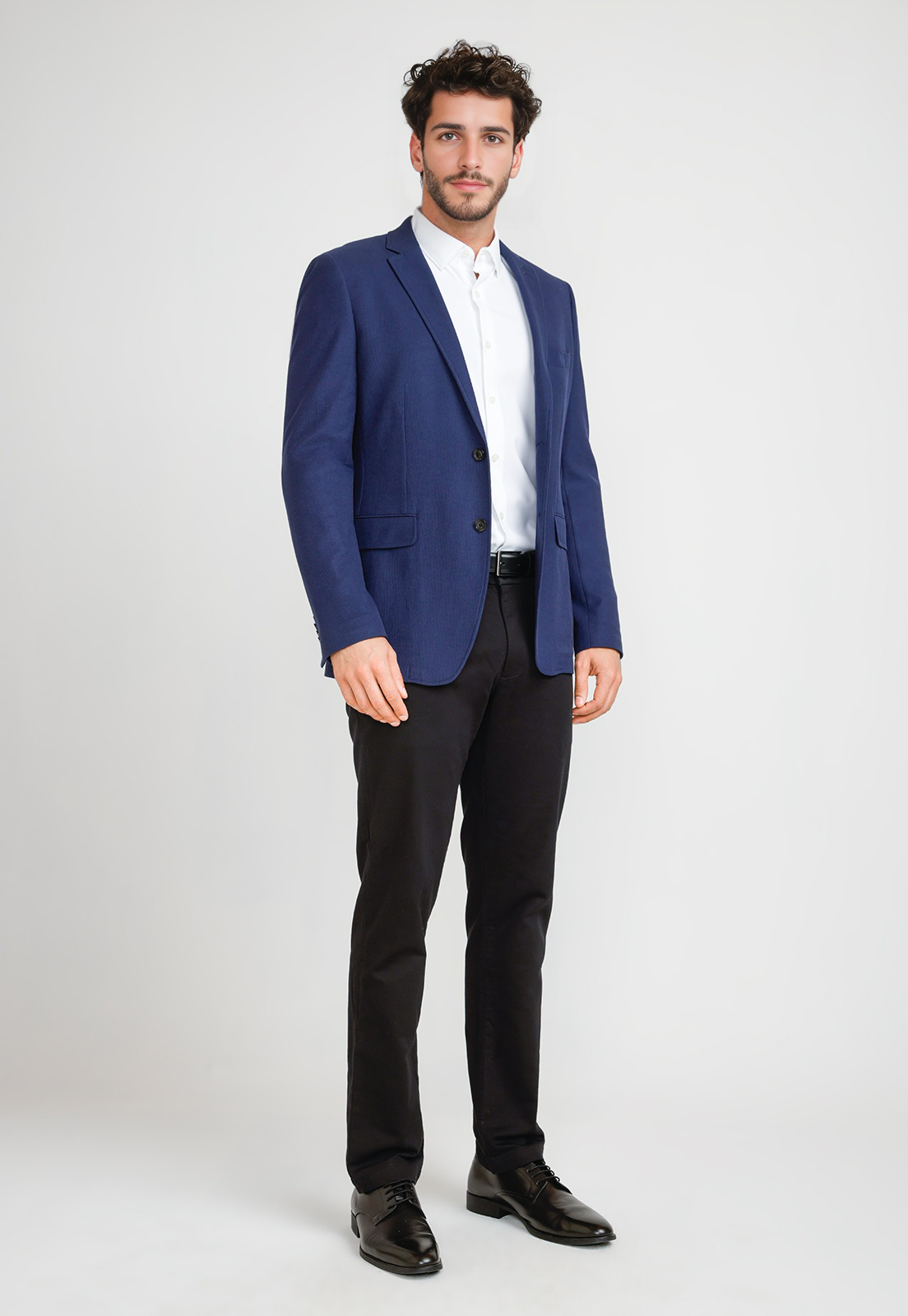 CHAQUETA HOMBRE STRETCH AZUL - 4
