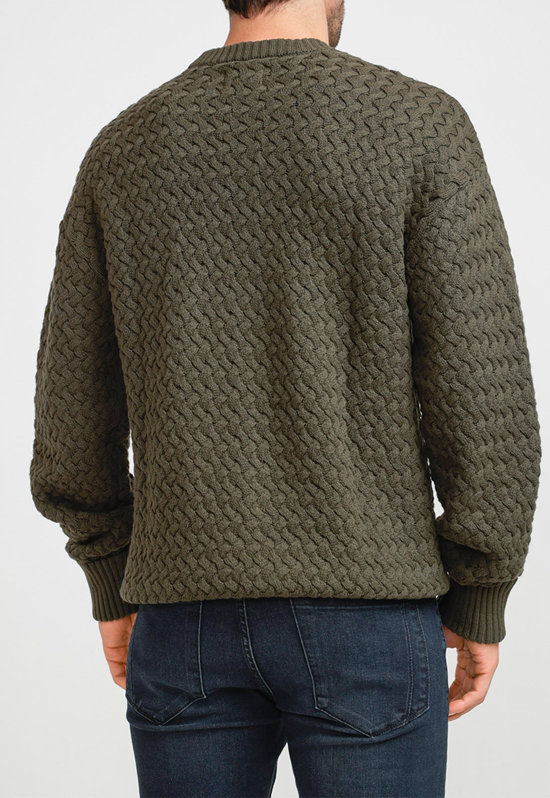 SWEATER HOMBRE CUELLO POLO MILITAR - 2