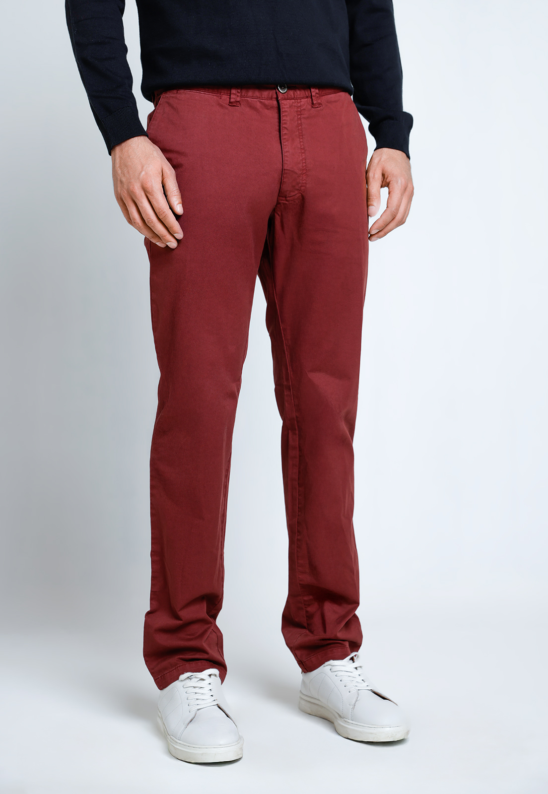PANTALON HOMBRE ALGODON VINCI BURDEO - 1