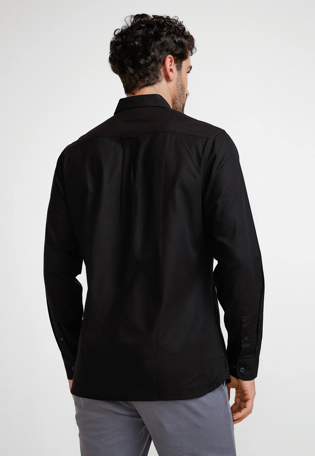 CAMISA OXFORD HOMBRE BLAKE NEGRO - 2
