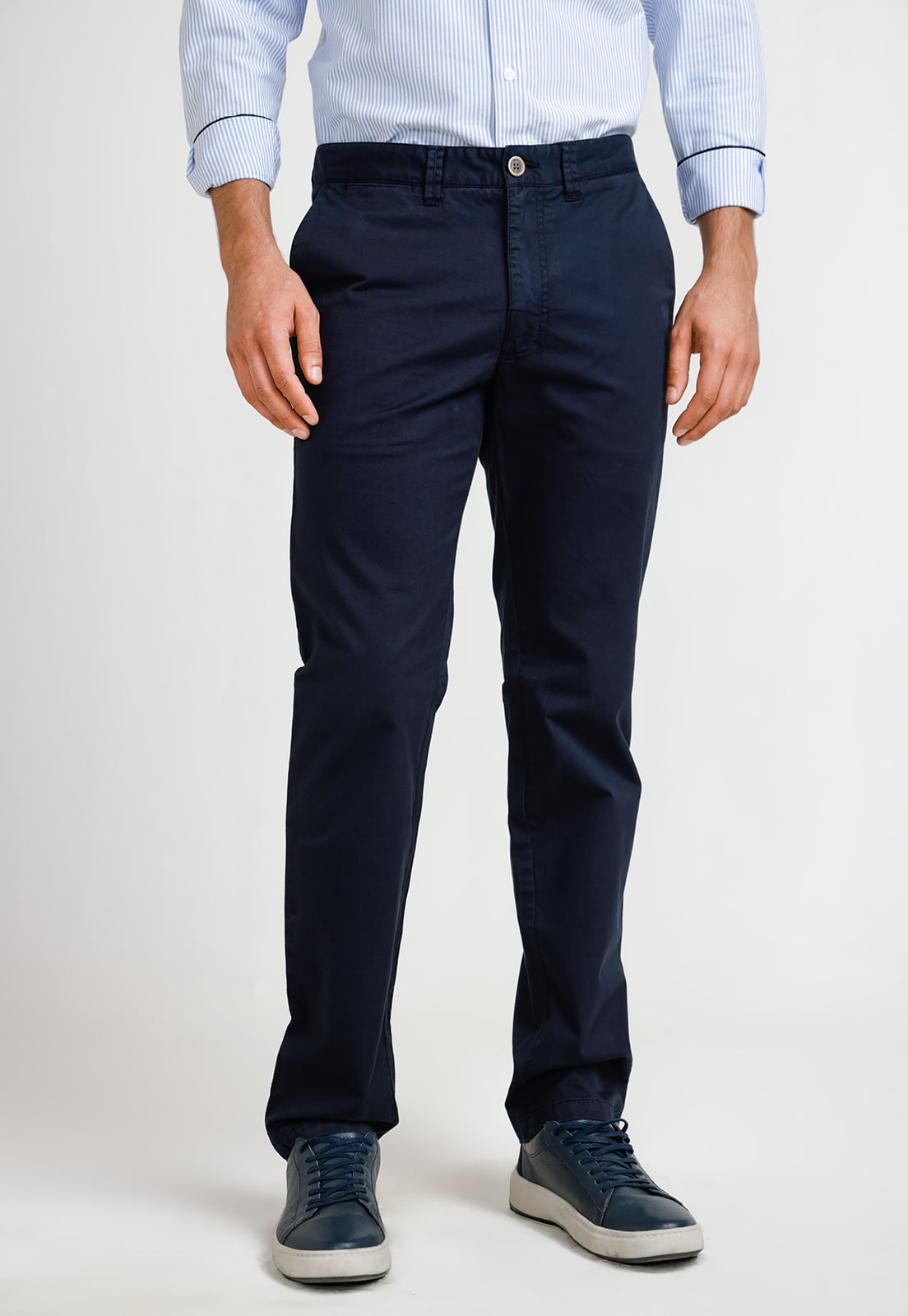PANTALON HOMBRE ALGODON VINCI AZUL MARINO - 1