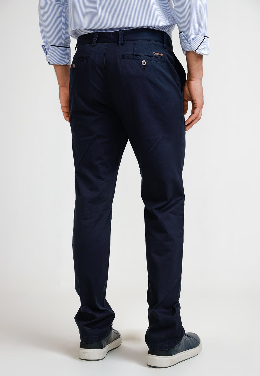 PANTALON HOMBRE ALGODON VINCI AZUL MARINO - 2
