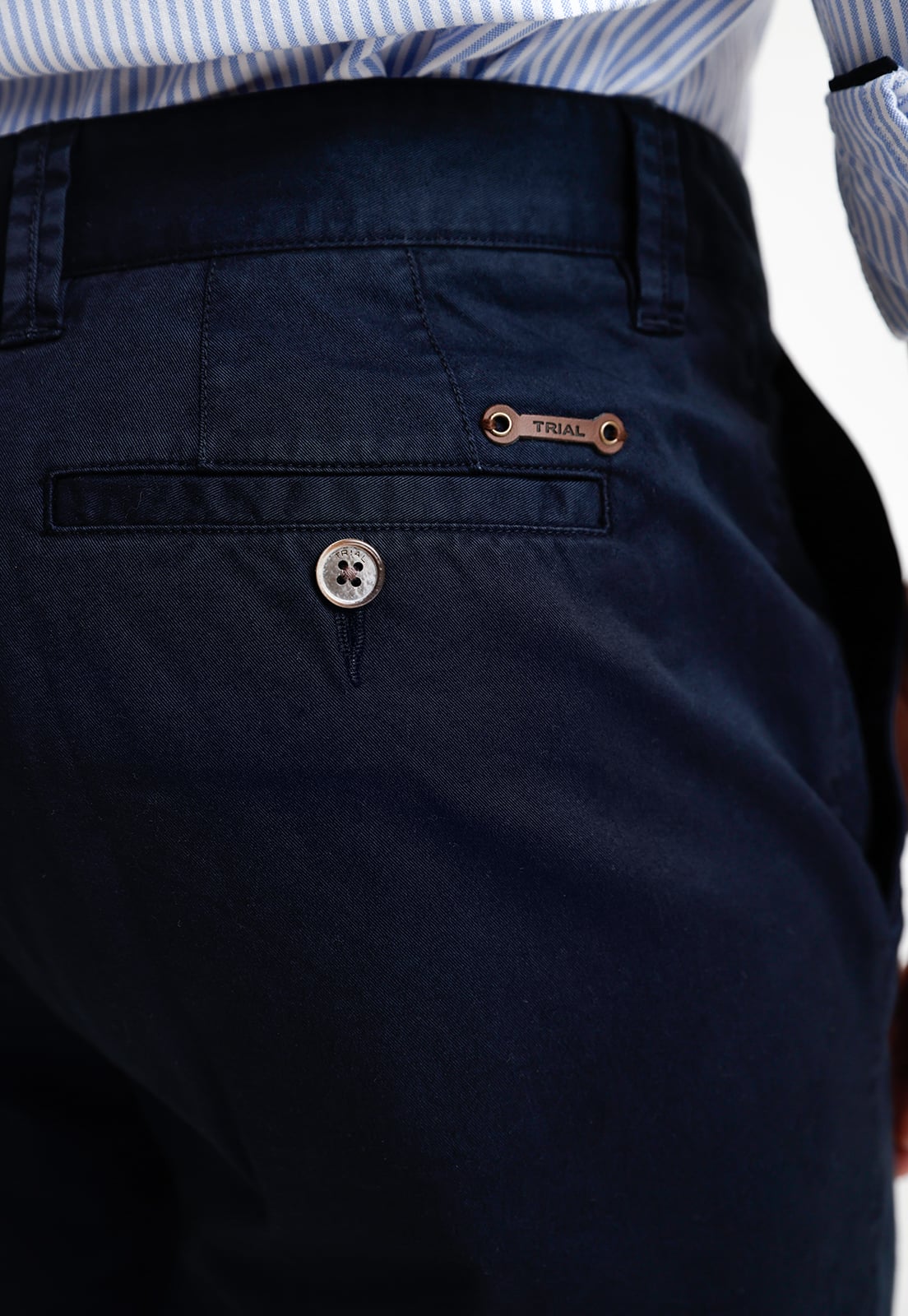 PANTALON HOMBRE ALGODON VINCI AZUL MARINO - 3
