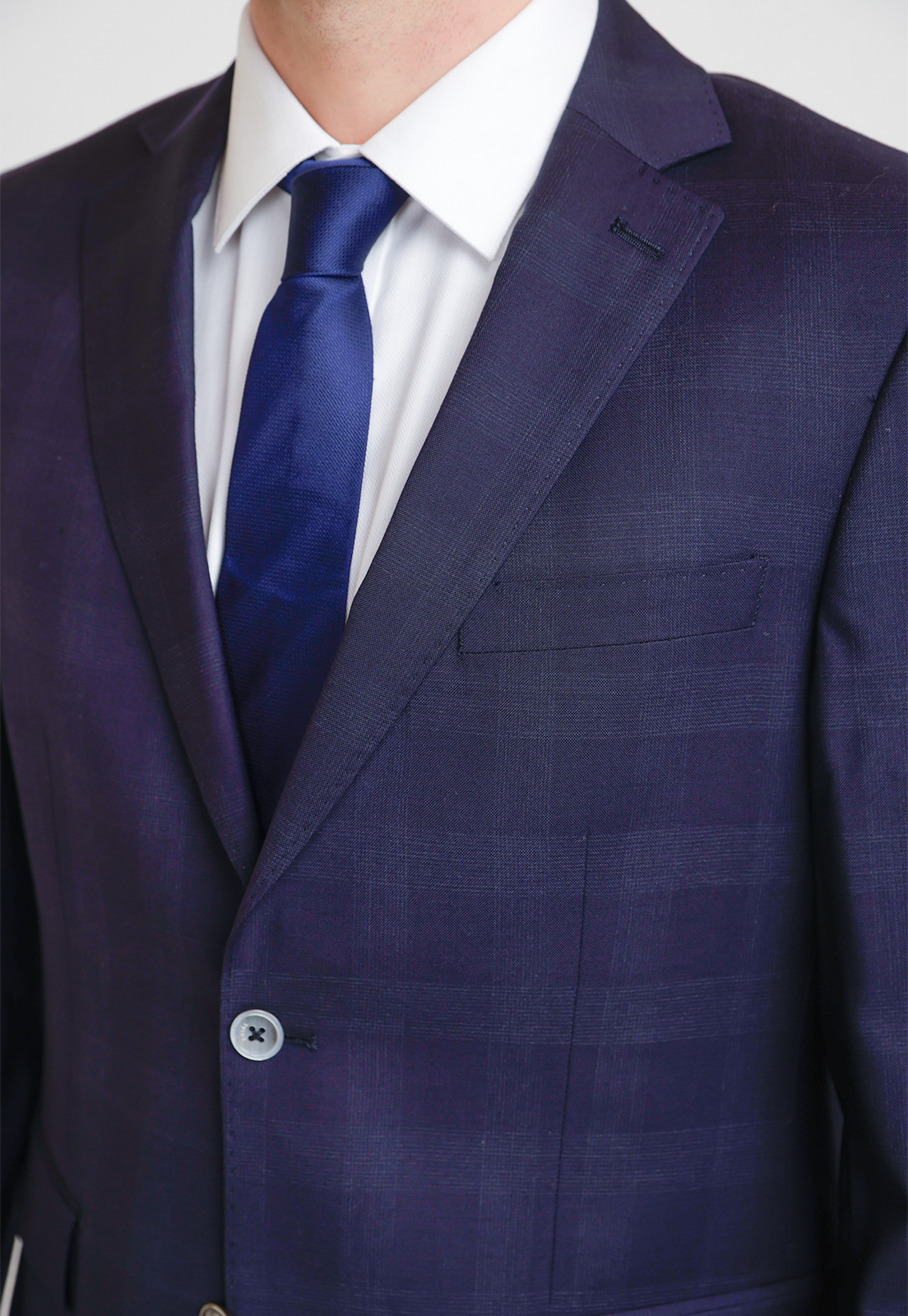 TRAJE HOMBRE FORMAL LANA S160'S EMERALD AZUL MARINO - 3