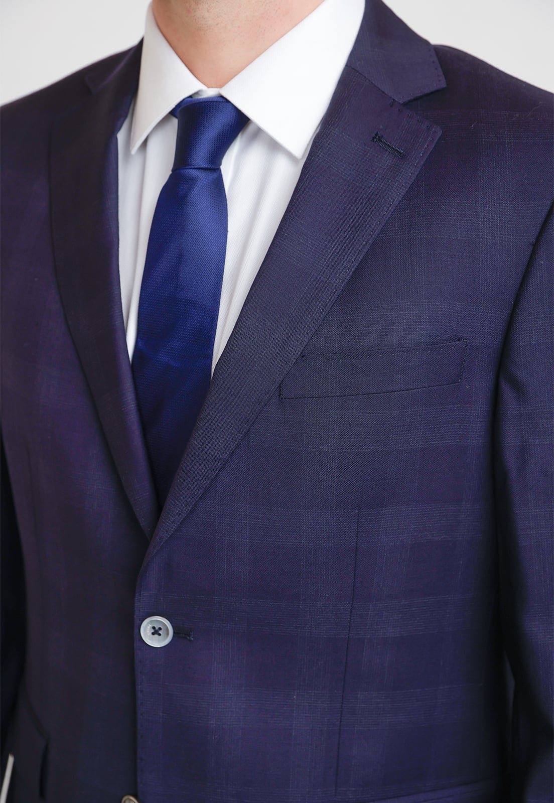 TRAJE HOMBRE FORMAL LANA S160'S EMERALD AZUL MARINO - 3