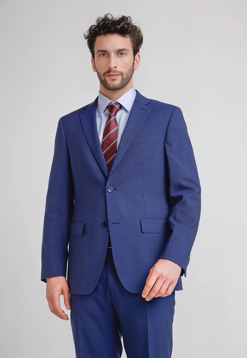 TRAJE HOMBRE FORMAL LANA S100'S TRAVEL AZUL - 4