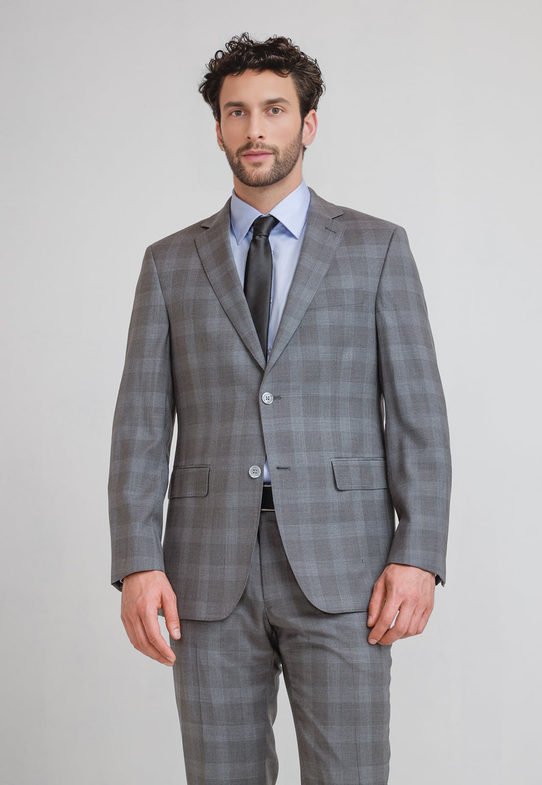 TRAJE HOMBRE FORMAL LANA S160'S EMERALD GRIS - 4