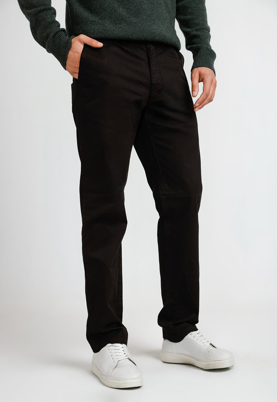 PANTALON HOMBRE ALGODON VINCI NEGRO - 1