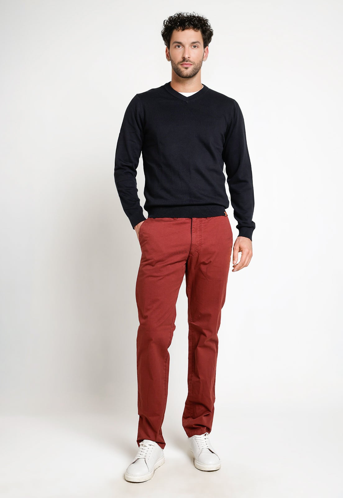 SWEATER HOMBRE CUELLO V PARROT NEGRO - 4