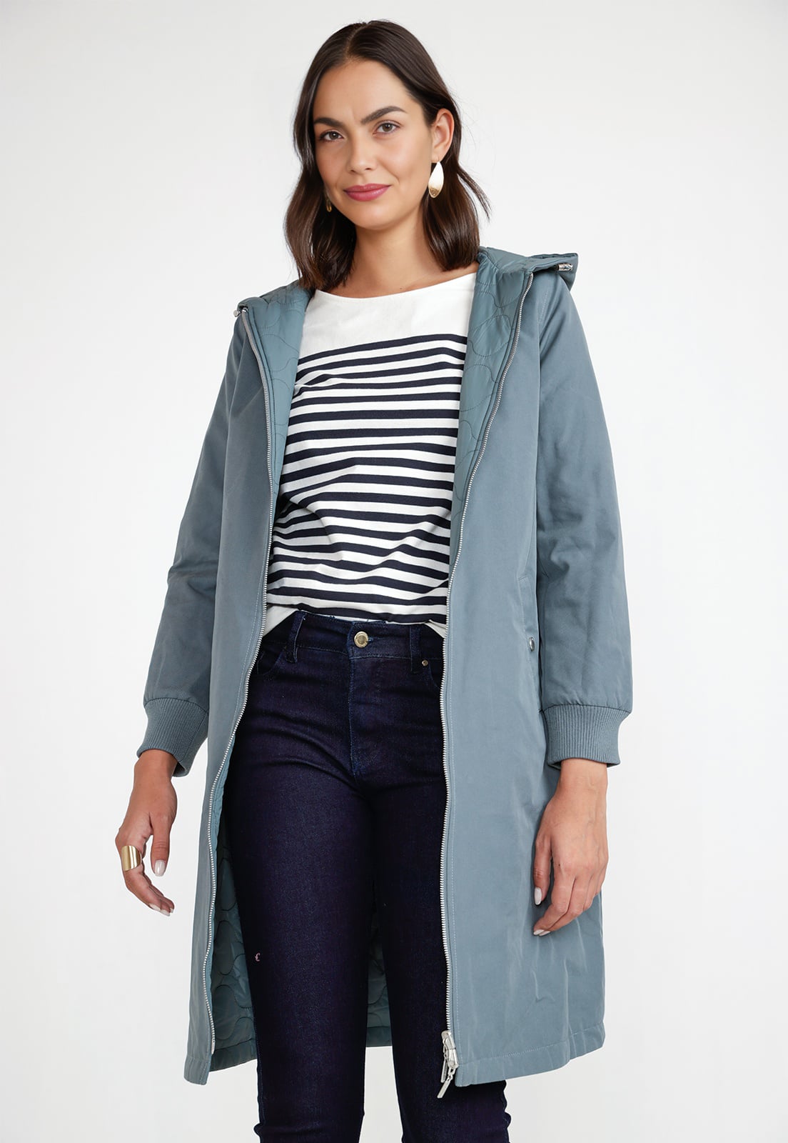 PARKA MUJER REVERSIBLE LISA CELESTE - 1