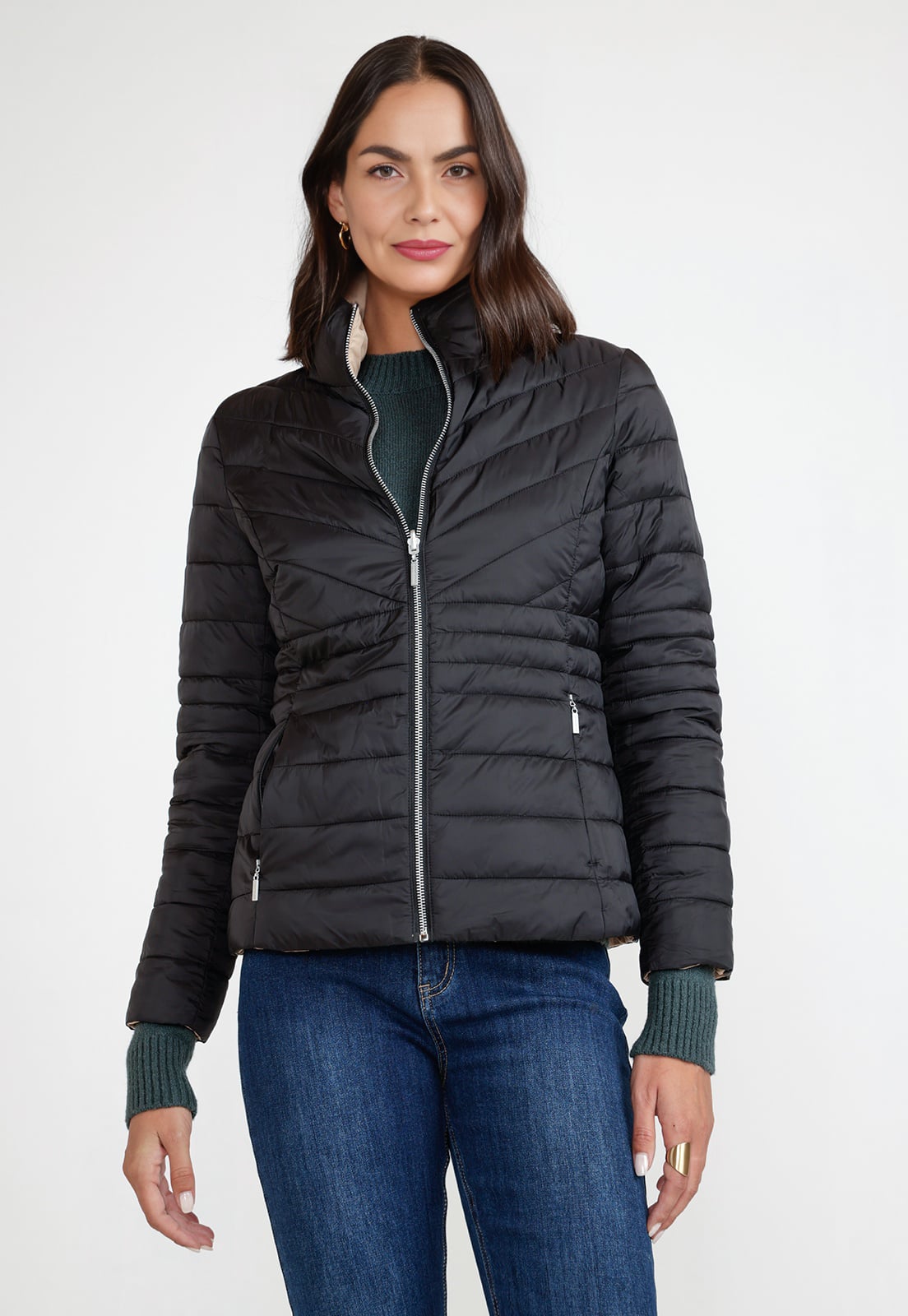 PARKA REVERSIBLE MUJER POLIE STER NEGRO - 1