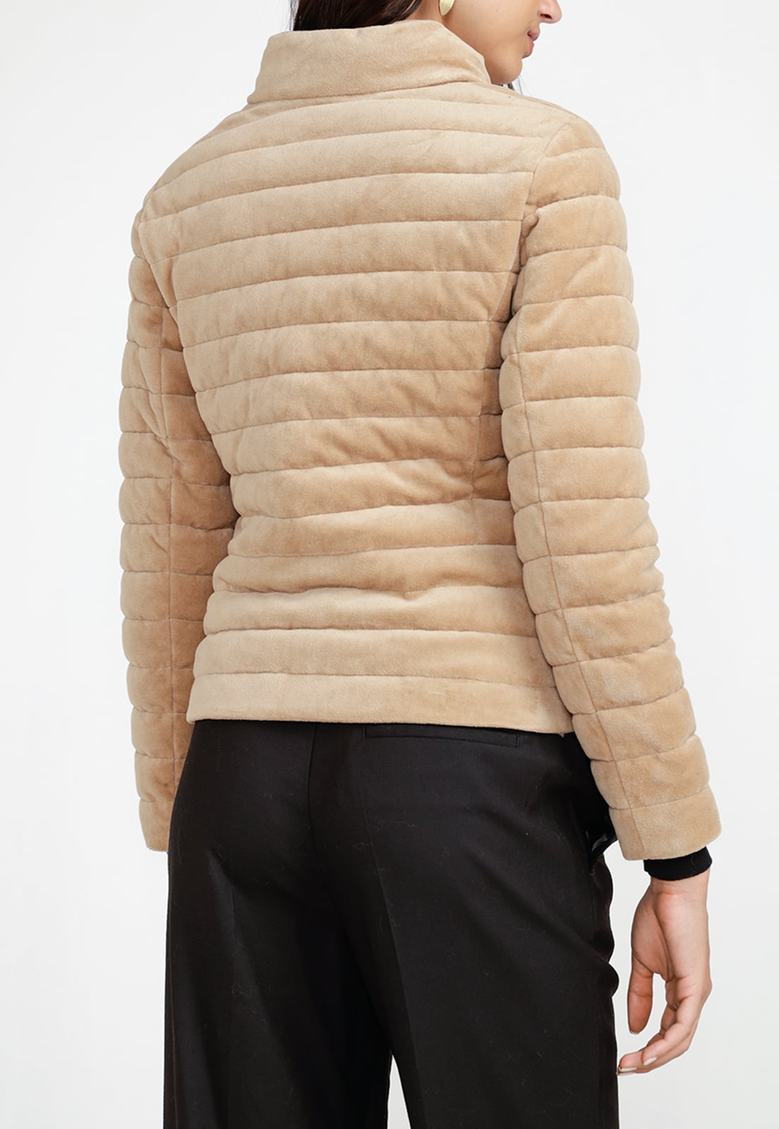 PARKA ACOLCHADA MUJER ALGODON BEIGE - 2