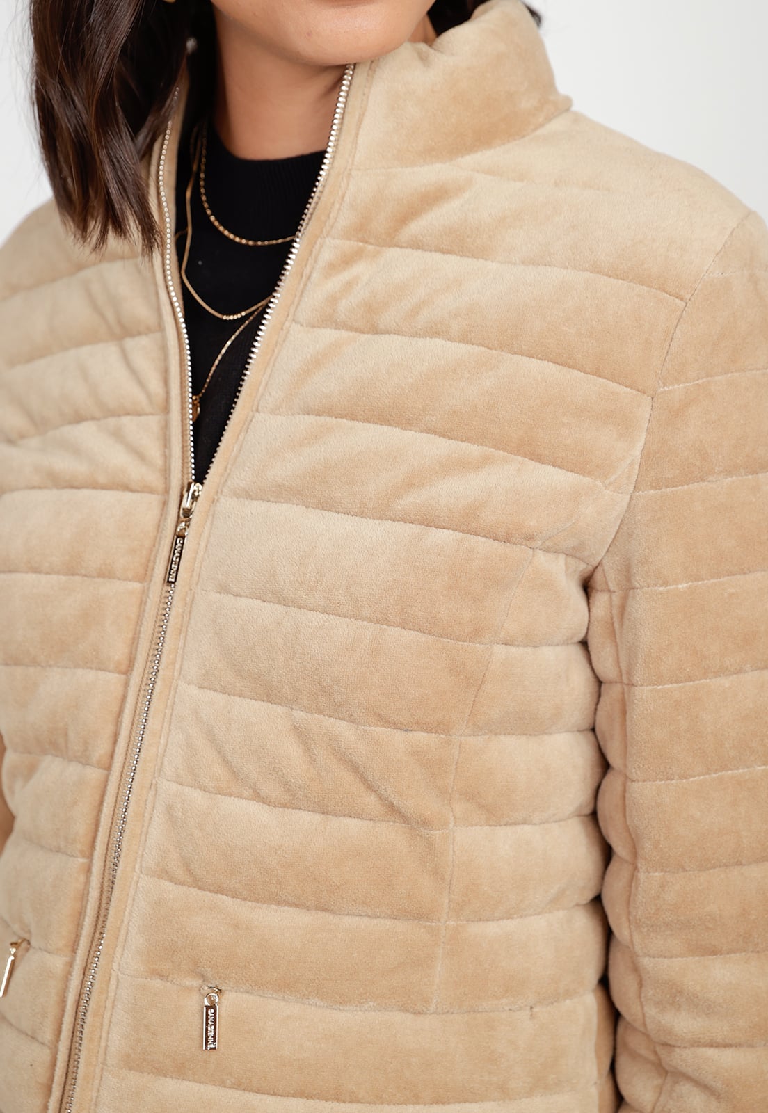 PARKA ACOLCHADA MUJER ALGODON BEIGE - 3
