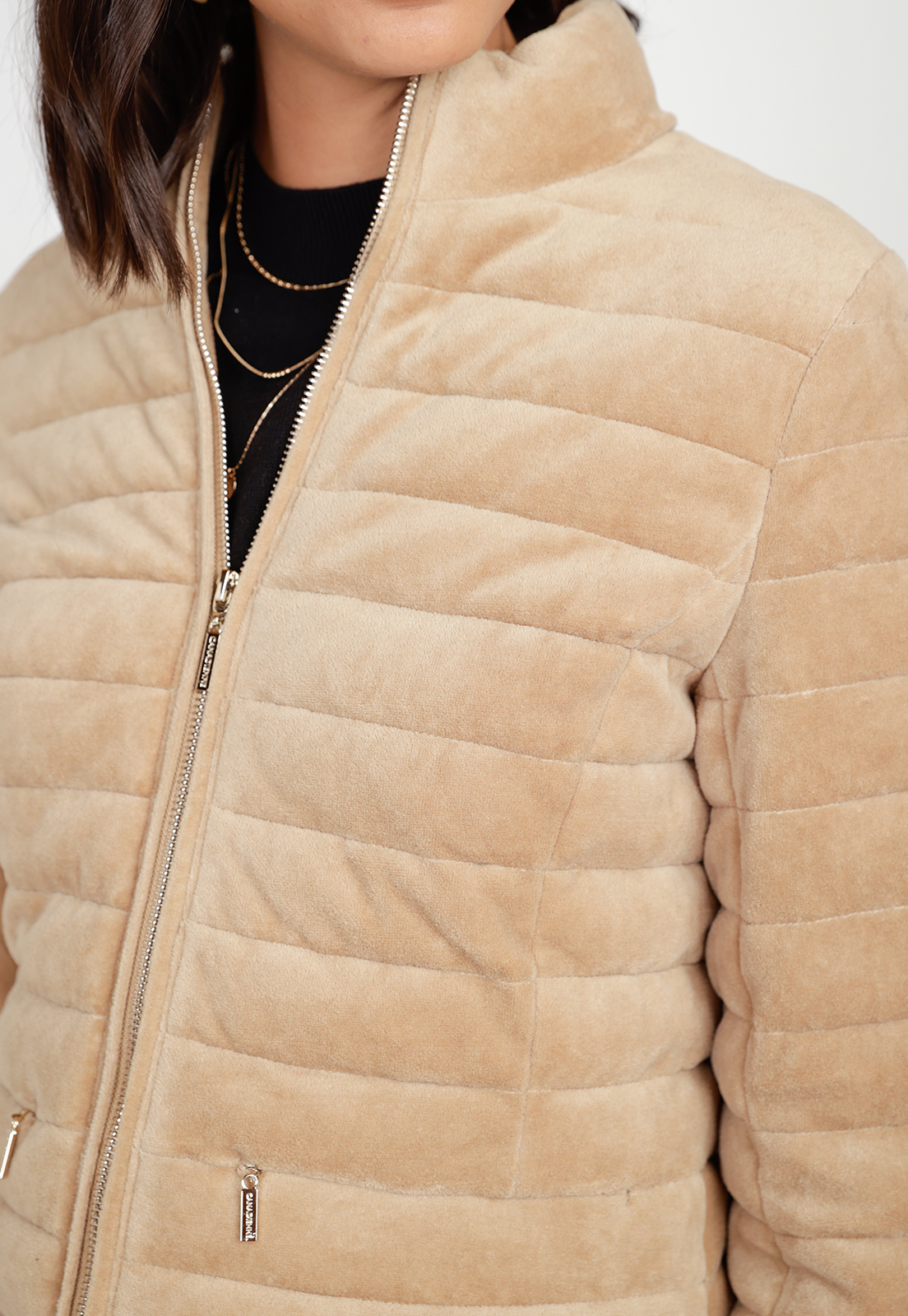 PARKA ACOLCHADA MUJER ALGODON BEIGE - 3