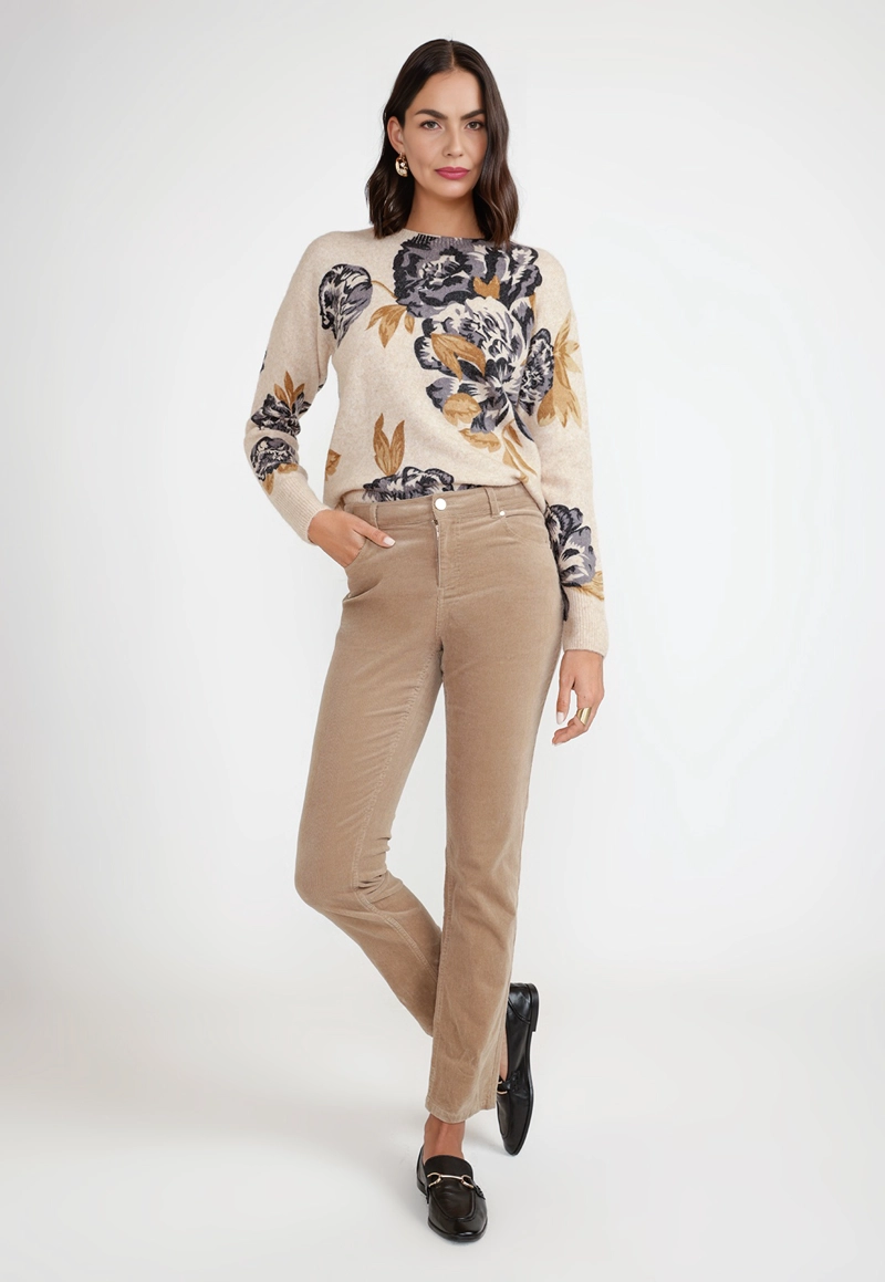 PANTALON MUJER HELEA COTELE  CAMEL - 3