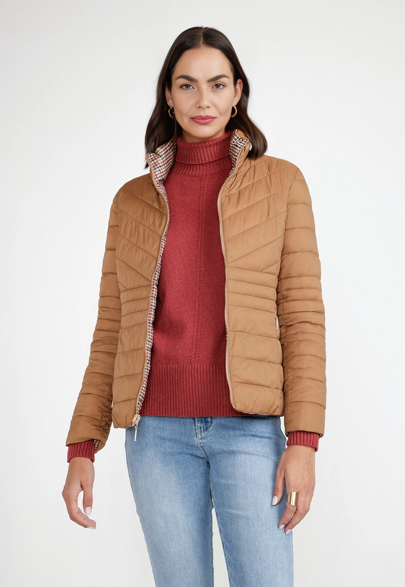 PARKA REVERSIBLE MUJER POLIE STER CAMEL - 1