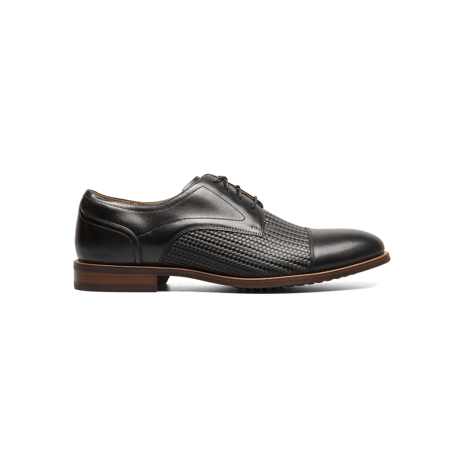 ZAPATOS FORMAL NEGRO RUCCI WEAVE CAP TOE - 3