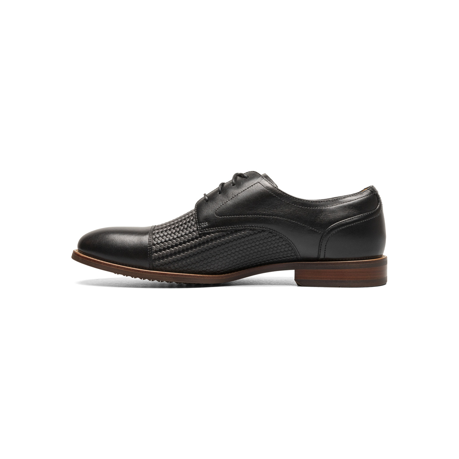 ZAPATOS FORMAL NEGRO RUCCI WEAVE CAP TOE - 5