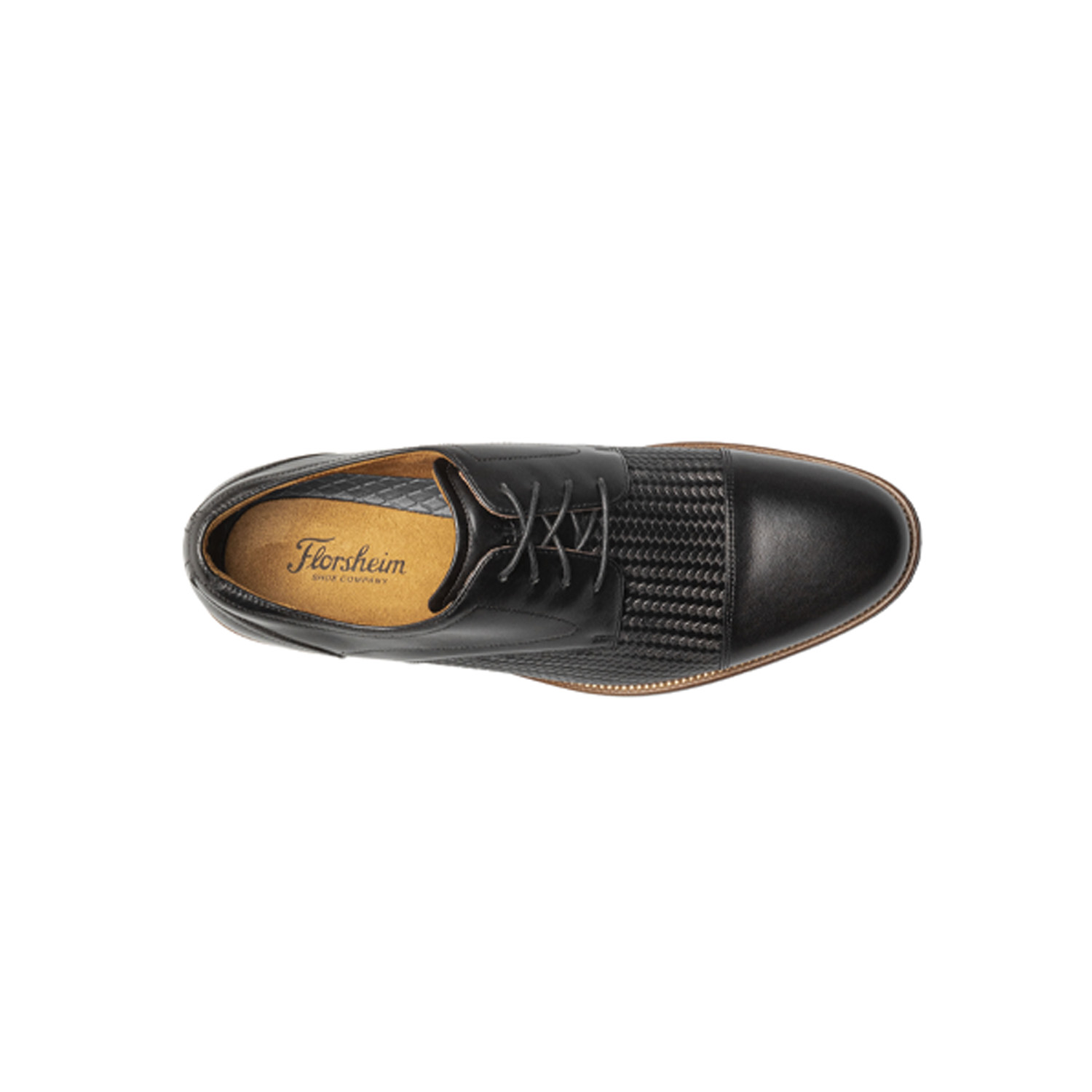 ZAPATOS FORMAL NEGRO RUCCI WEAVE CAP TOE - 6
