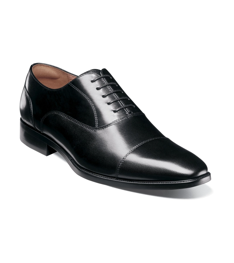 ZAPATOS FORMAL SORRENTO CAP TOE BAL OXFORD NEGRO - 1