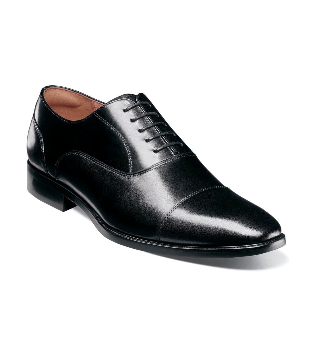 ZAPATOS FORMAL SORRENTO CAP TOE BAL OXFORD NEGRO - 1