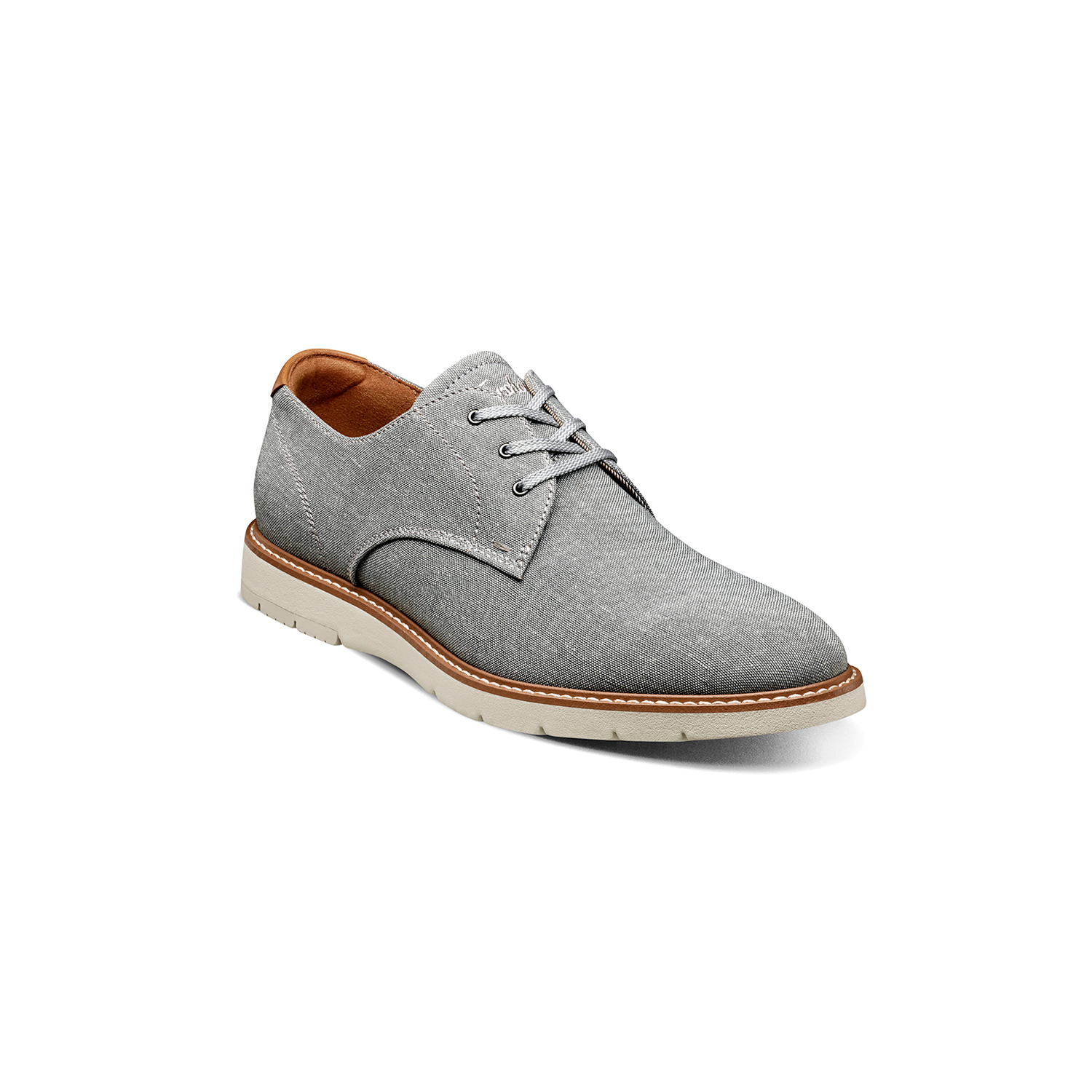 ZAPATOS CASUAL GRIS VIBE CANVAS PLAIN TOE OXFORD - 1