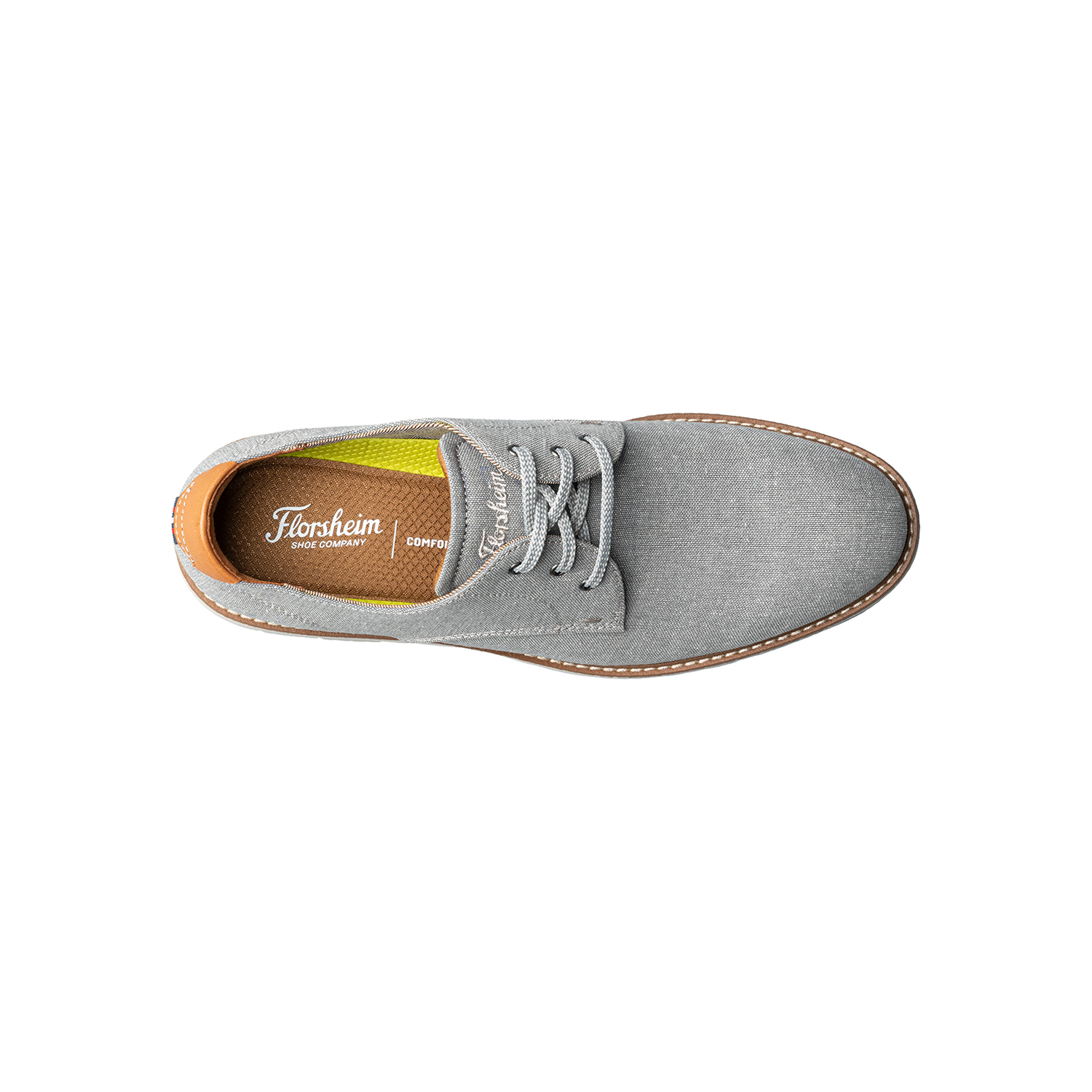 ZAPATOS CASUAL GRIS VIBE CANVAS PLAIN TOE OXFORD - 6