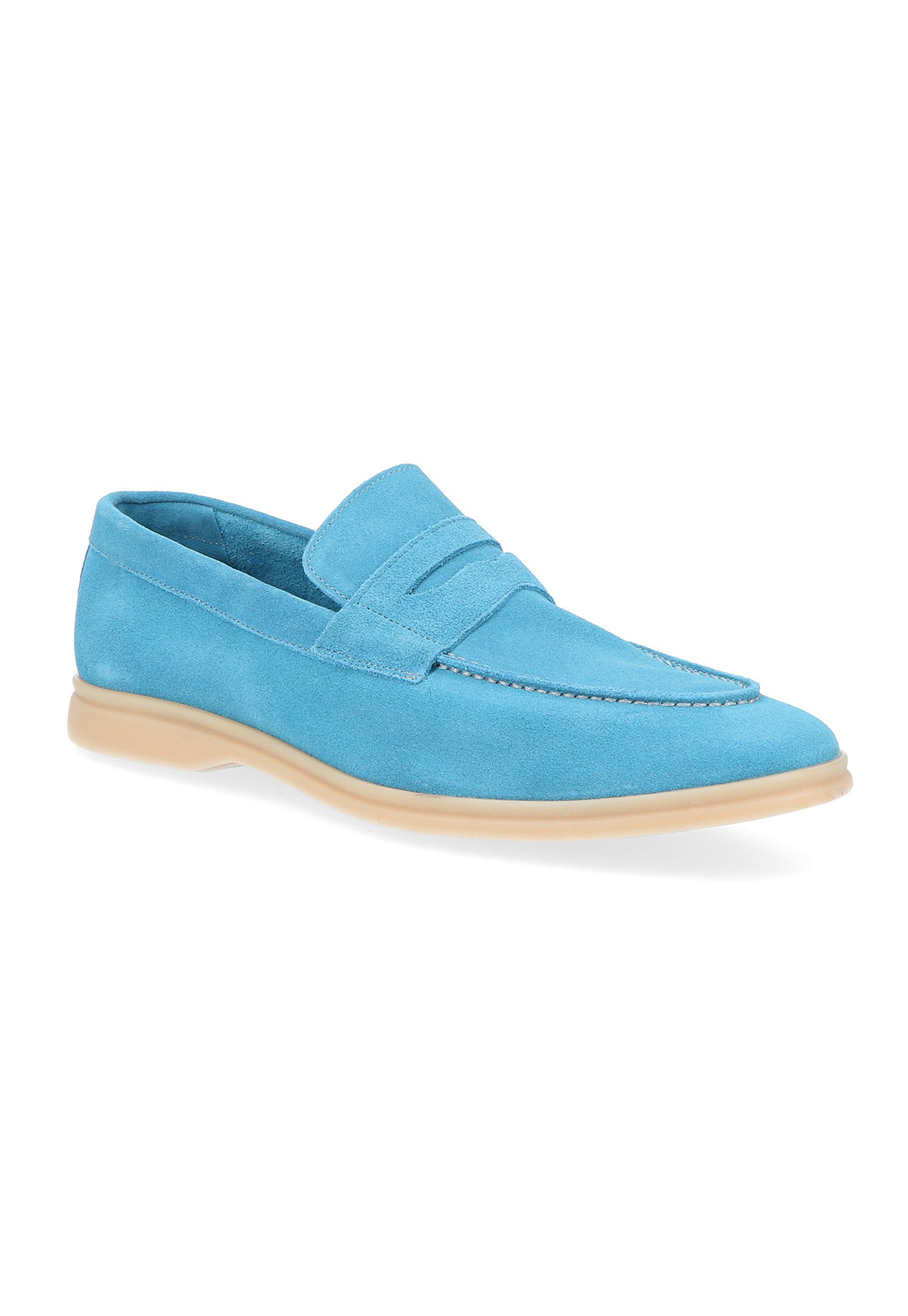MOCASINES CASUAL ITALIANOS SALORNO MOC TOE CELESTE - 1