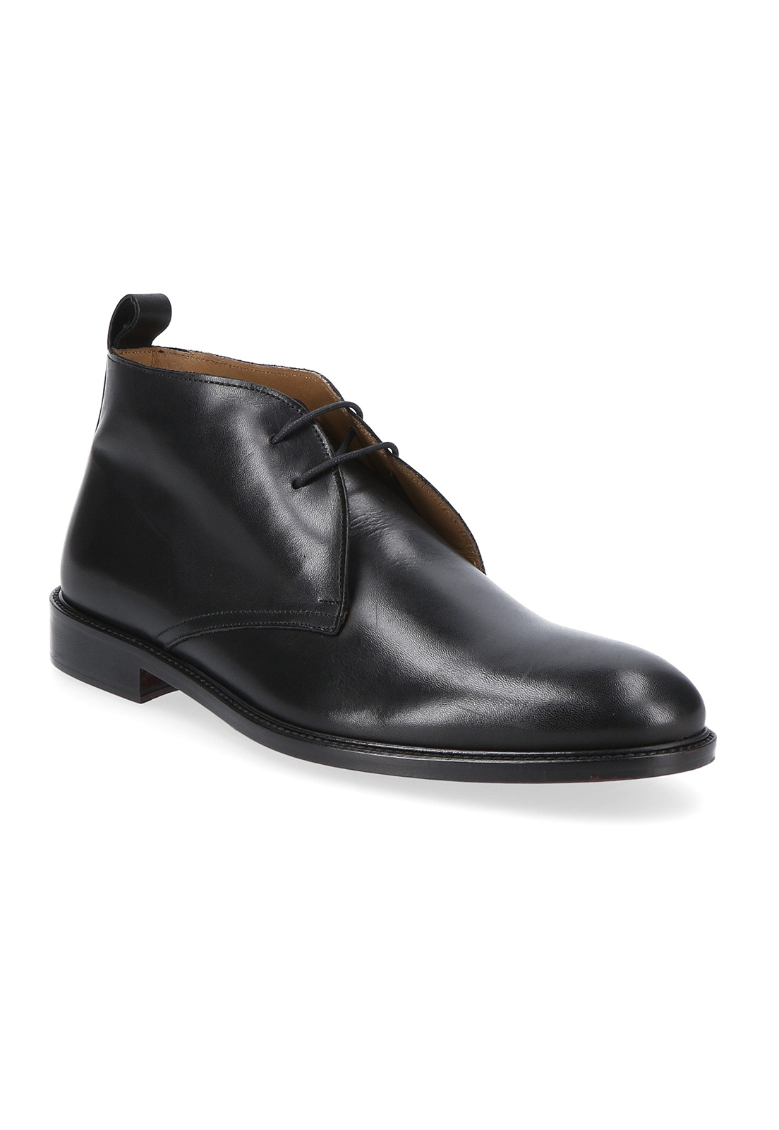 BOTINES FORMAL ITALIANOS VOLTAGO PLAIN TOE CHUKKA BOOT NEGRO - 1