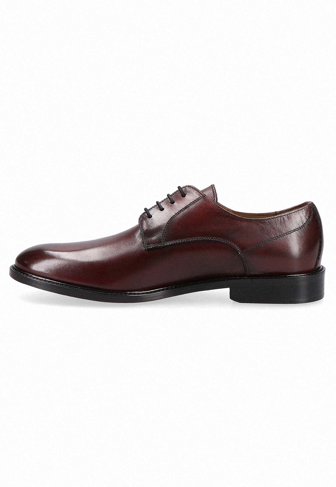 ZAPATOS FORMAL ITALIANOS VOLTAGO PLAIN TOE OXFORD BURDEO - 2