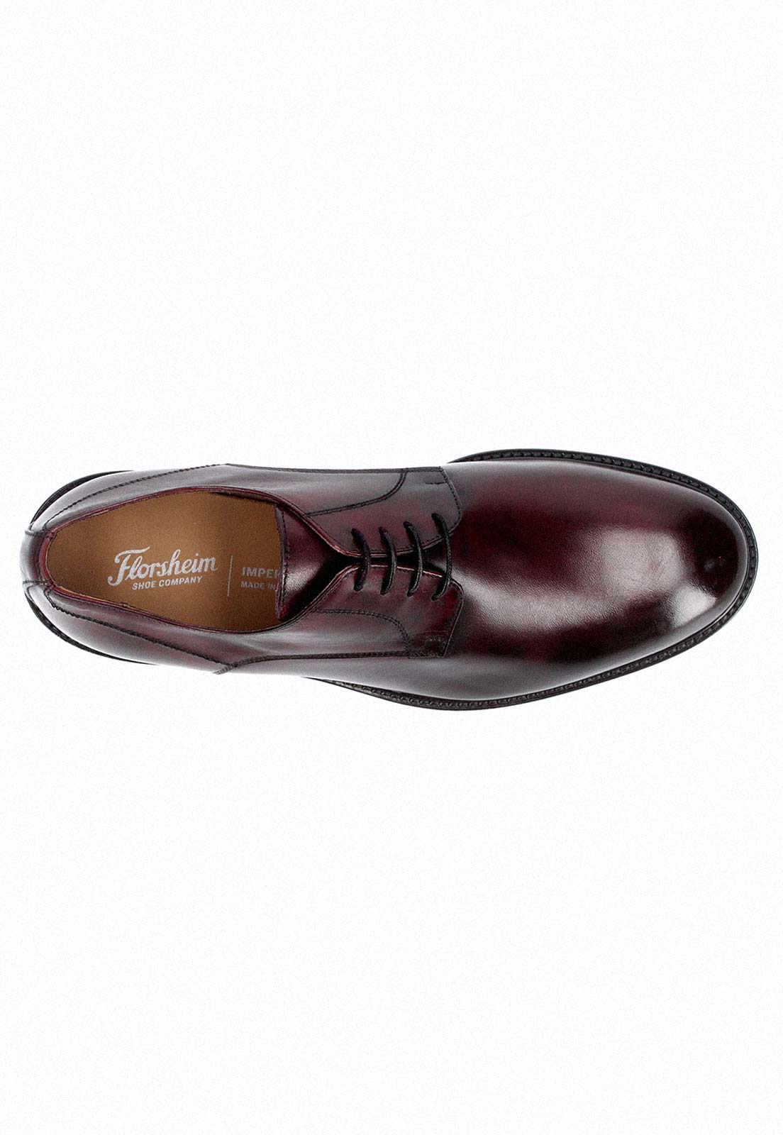 ZAPATOS FORMAL ITALIANOS VOLTAGO PLAIN TOE OXFORD BURDEO - 4