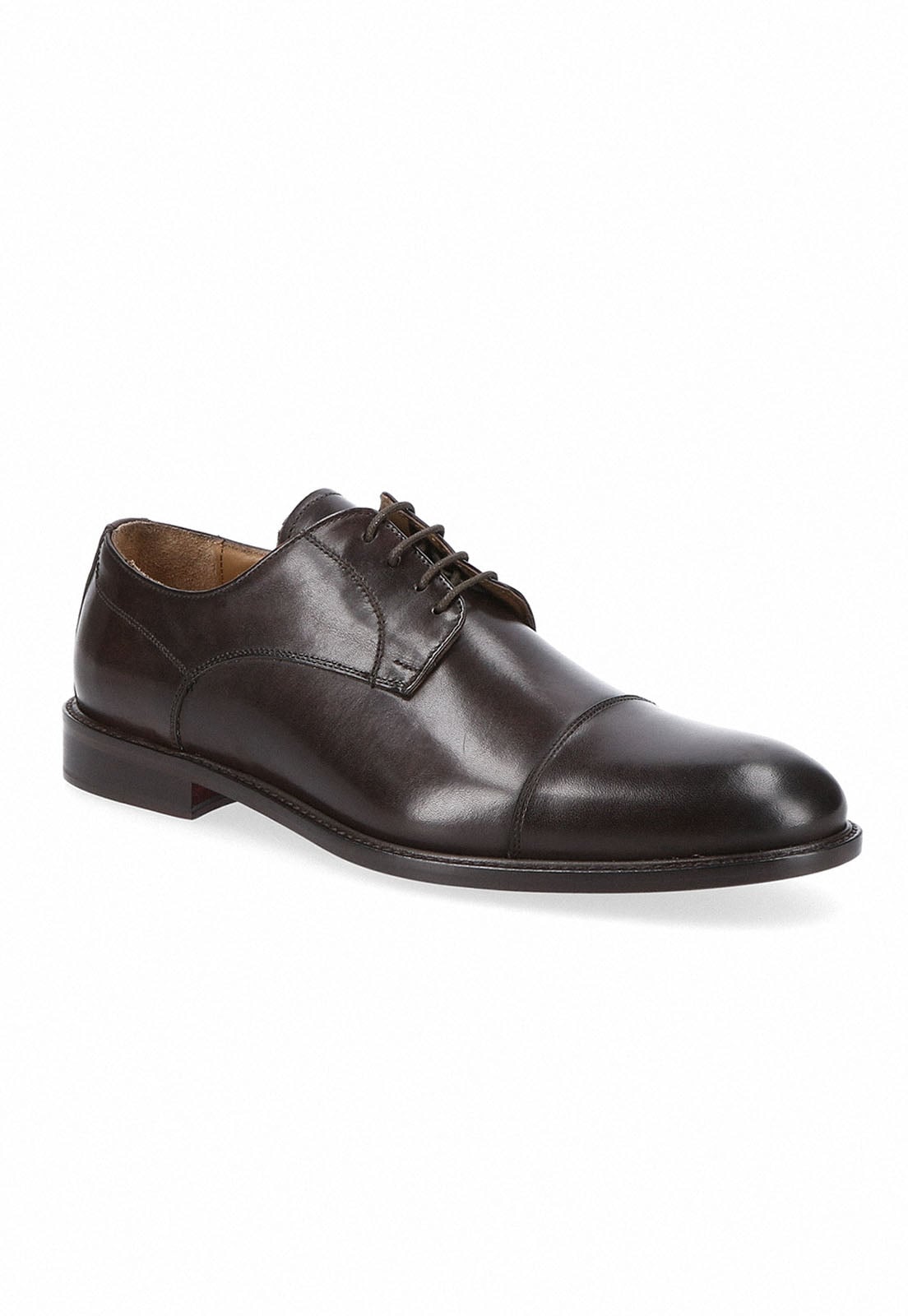 ZAPATOS FORMAL ITALIANOS VOLTAGO CAP TOE OXFORD CAFE - 1