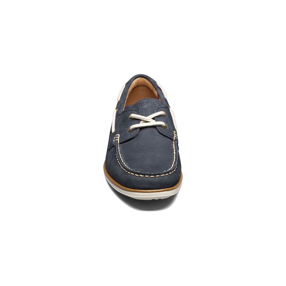 MOCASINES ATLANTIC MOC TOE BOAT SHOE NAVY - 5