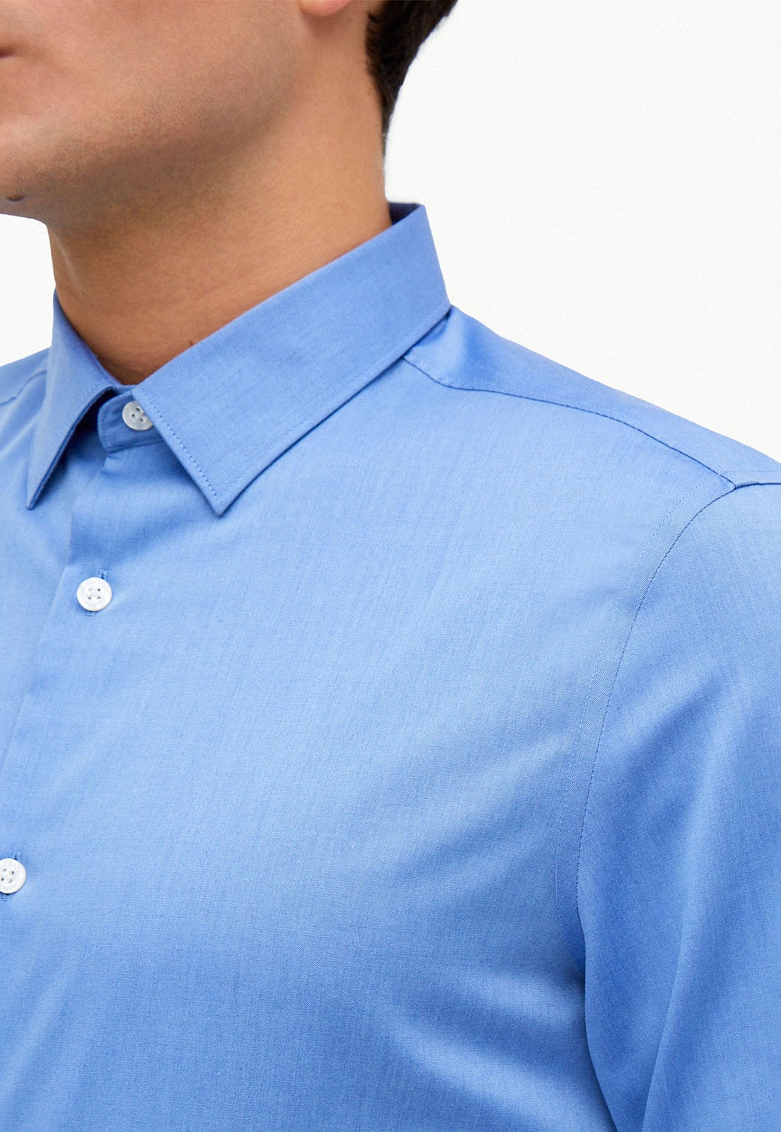 CAMISA DRESSY LISO CELESTE - 2