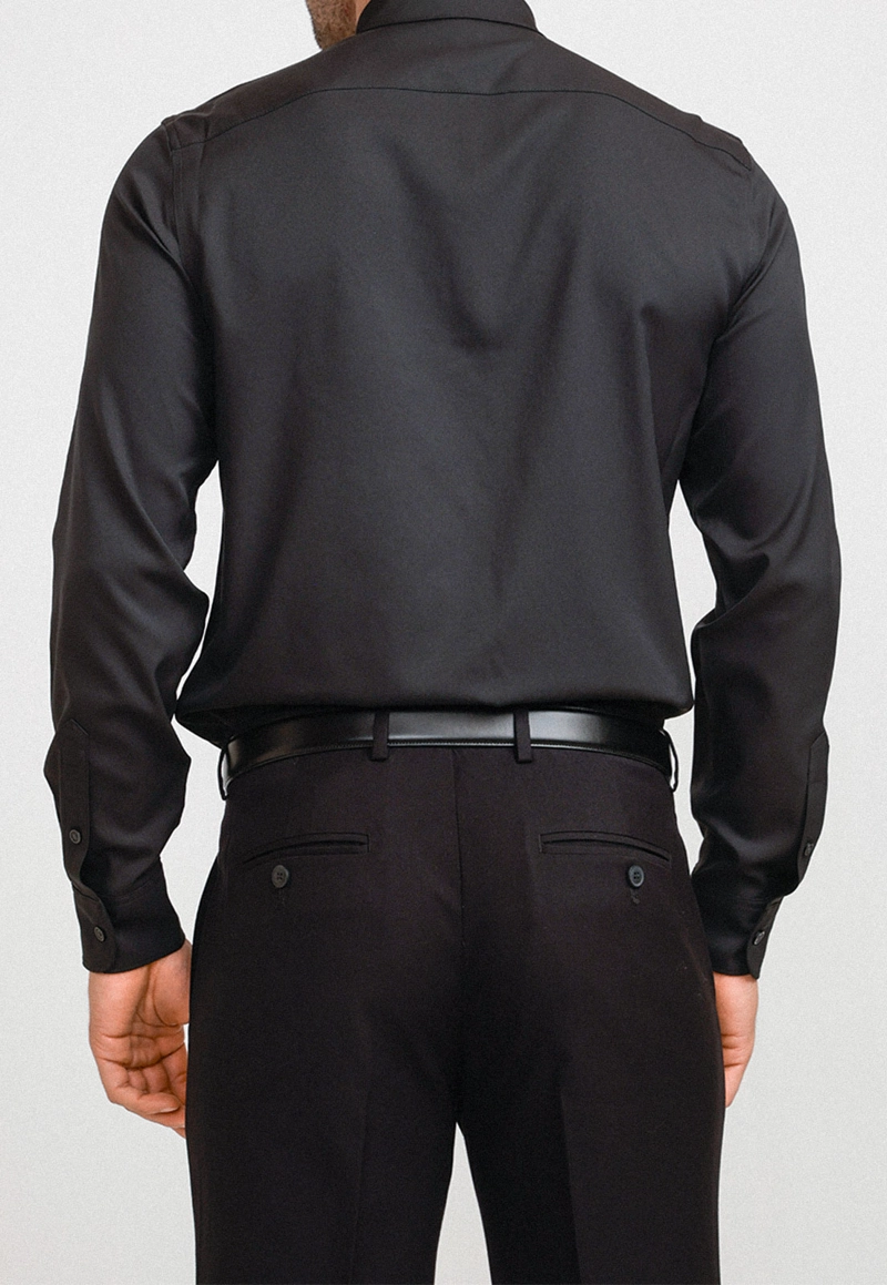 CAMISA HOMBRE TOTAL STRETCH NEGRO - 2