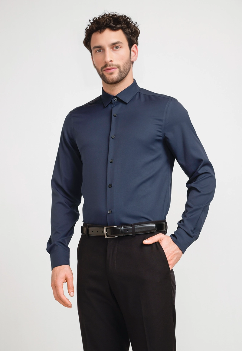 CAMISA HOMBRE TOTAL STRETCH NAVY - 1