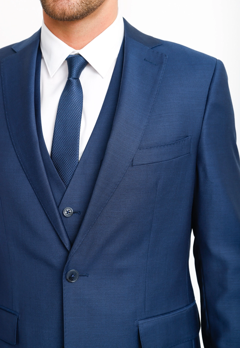 CHAQUETA AZUL LISO FORMAL AZUL THE WILLOW SLIM - 3