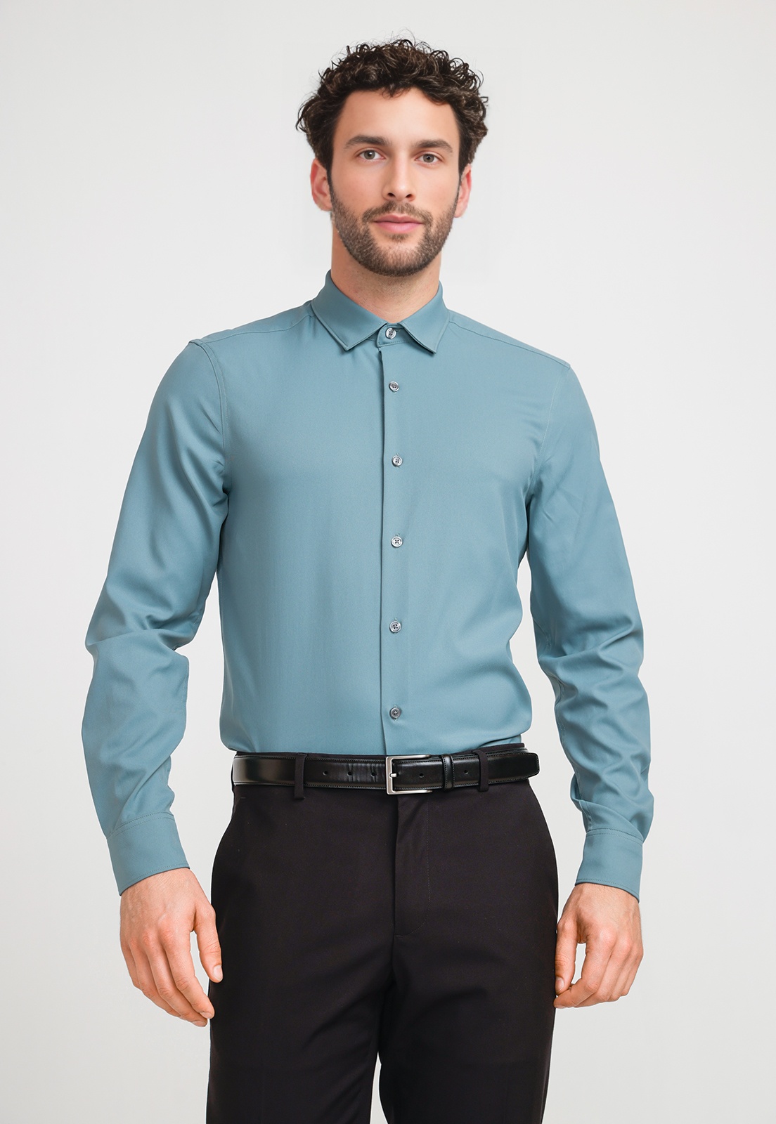 CAMISA HOMBRE TOTAL STRETCH VERDE - 1