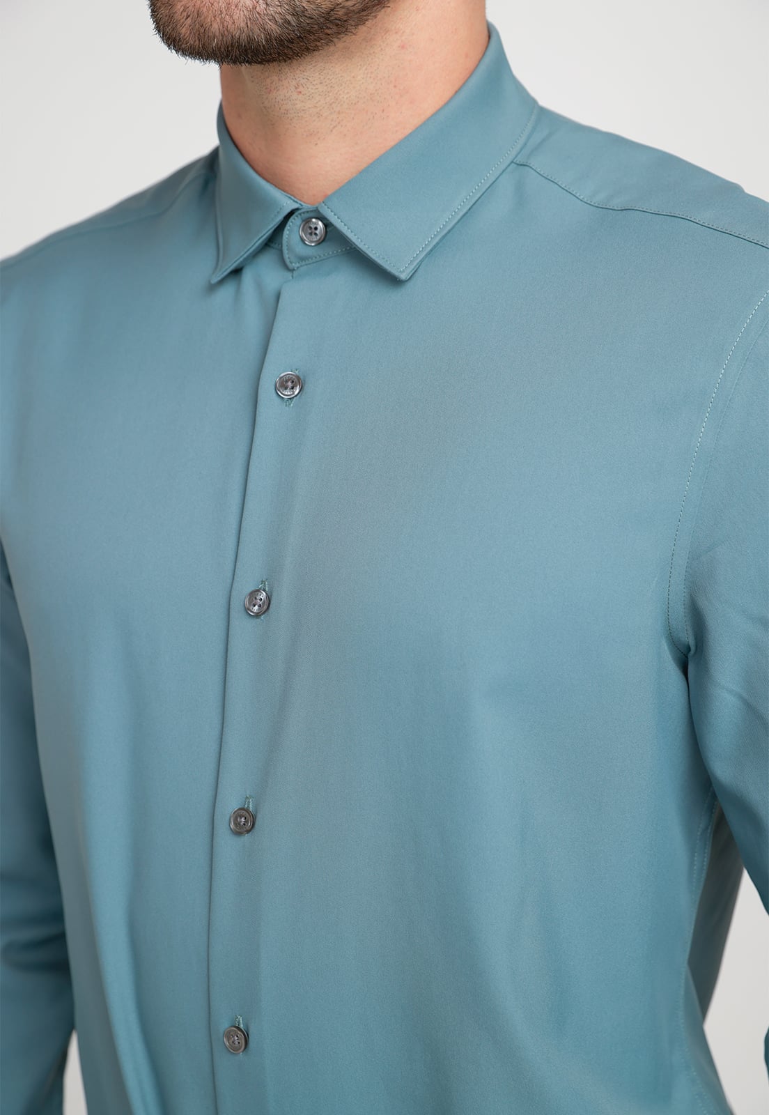CAMISA HOMBRE TOTAL STRETCH VERDE - 3